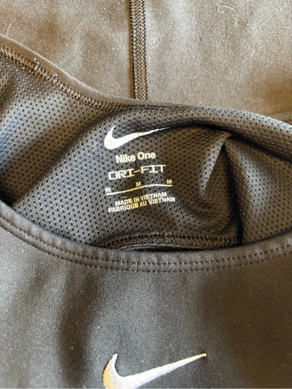 Nike Black Dri-FIT Active Tank with White Swoosh